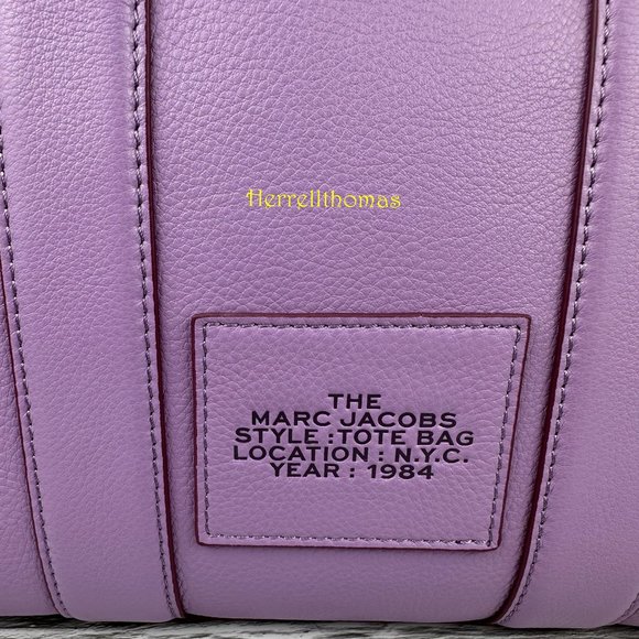 MARC JACOBS THE LEATHER SMALL TOTE BAG - Picture 4 of 11